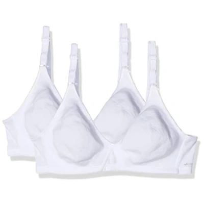 Immagine di Nur Die 2er Pack Damen Baumwoll Bh Donna Reggiseno, Bianco (White), 4C (Taglia Produttore: 80C)