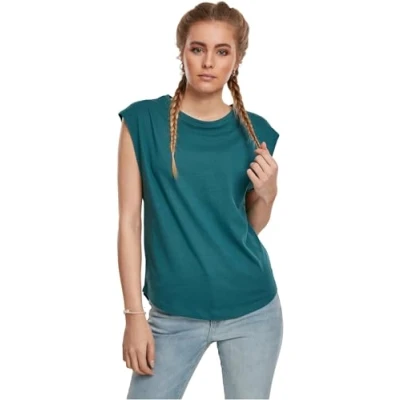 Immagine di Urban Classics Ladies Basic Shaped TEE Tshirt basic, Donna, Taglia: XXL, Teal