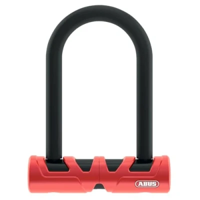 Immagine di ABUS Ultimate 420 U lock staffa USH Lucchetto per bicicletta con grillo rotondo e Livello di sicurezza 12 140 mm altezza del grillo, nero