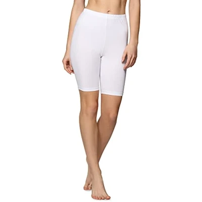 Immagine di Bellivalini Leggings Corti Pantaloni in Cotone Donna BLV50 157 (Bianco, S)