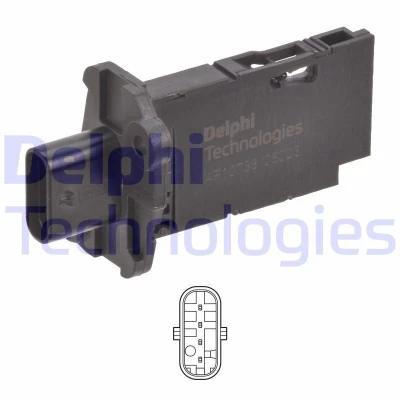Immagine di DELPHI AF10738 12B1 Debimetro senza alloggiamento BMW: 1 Hatchback, 2 Active Tourer, X5, MINI: Hatchback