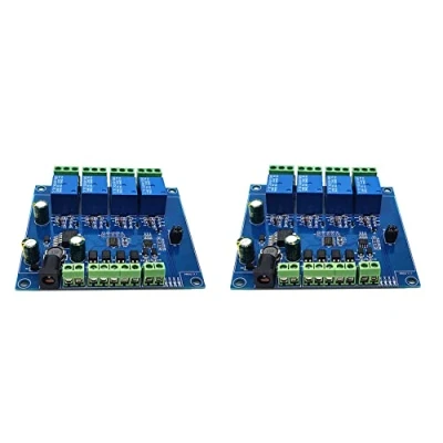 Immagine di BRIUERG 2X Modulo Relè Modbus RTU A 4 Vie 7 24 V Interruttore Ingresso E Uscita RS485/TTL con Protezione Anti Inversione