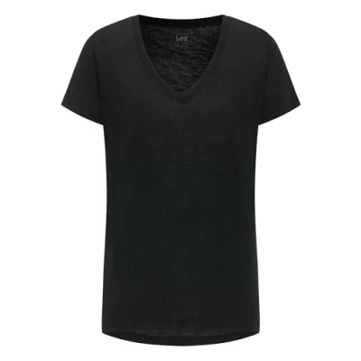 Immagine di Lee V NECK Tshirt basic, Donna, Taglia: Large, Schwarz