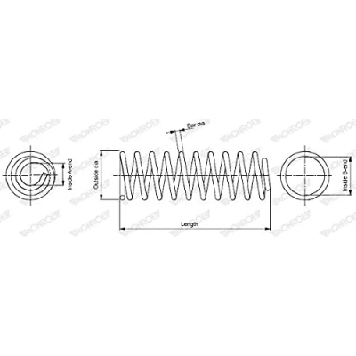 Immagine di MONROE SP3389 Molle ammortizzatori PEUGEOT: 307 Hatchback