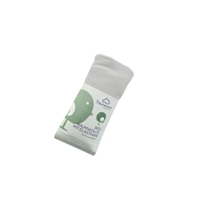 Immagine di Träumeland Lenzuolo con angoli elasticizzati in cotone biologico elastan, grigio chiaro, 100 x cm