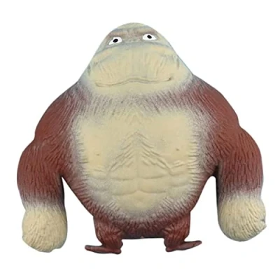 Immagine di Animali, Latex Scimmia Gorilla Toys, Figura elastica King per bambini a partire dai 5 anni dei mostri Action Figure Giocattoli Giungla Animali