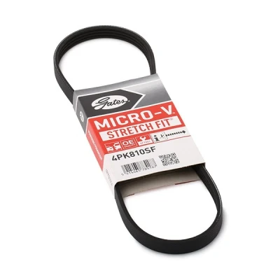 Immagine di GATES Micro V Stretch Fit 4PK810SF Cinghia Poly 810 4 PA (Poliammide), EPDM (Etilene Propilene Diene Caucciù) BMW: 3 Sedan, 1 Hatchback, Touring