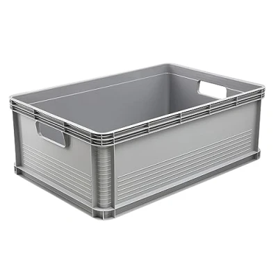 Immagine di keeeper Cassetta da Trasporto, Impilabile, Polipropilene, 45 L, Robert, Nordic Grey (Grigio)