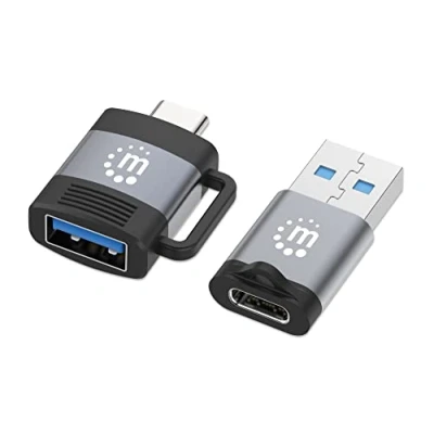 Immagine di Manhattan Set da 2 Pezzi: Adattatore USB C a e