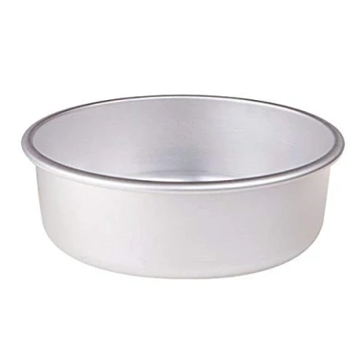 Immagine di Pentole Agnelli Linea Pasticceria e Pizza Tortiera Conica in Alluminio con Orlo (H 8 Cm), Argento, 36 cm