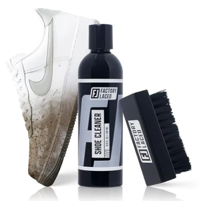 Immagine di Factory Laced Kit per la pulizia delle scarpe Il da ginnastica include: detergente scarpe, spazzola e asciugamano in microfibra di per: