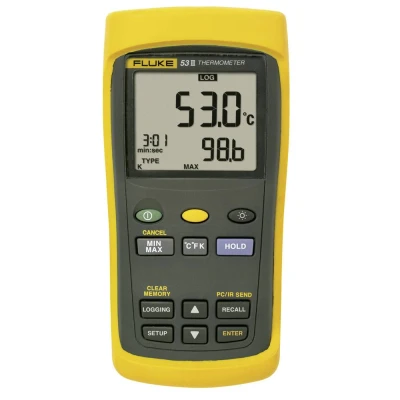 Immagine di Fluke 53 II B Termometro 250 +1767 C Sensore tipo J, K, T, E, R, S, N