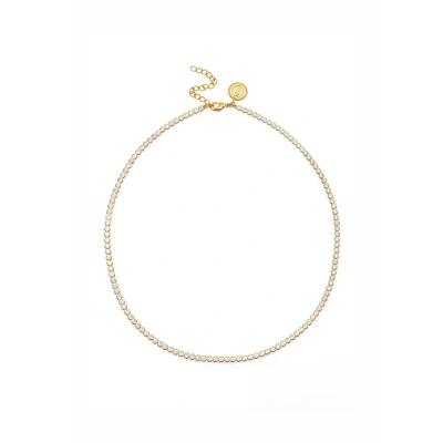 Immagine di SINGULARU Collana Aurora. Ottone con placcatura in Oro 18 Kt e Zircone. Gioielli da Donna.