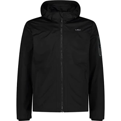 Immagine di CMP Giacca in light softshell da uomo con cappuccio removibile, Nero, 58