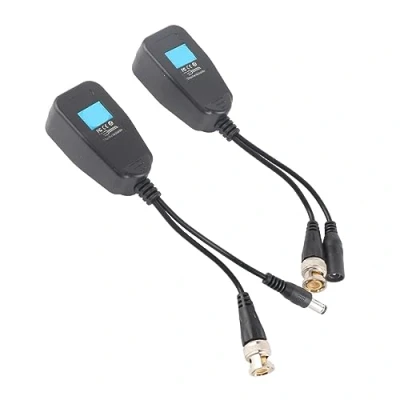 Immagine di Annadue Connettore da BNC a RJ45 Video Power Balun, Supporto UTP NTC/Pal/SECAM per Telecamera TVI/AHD CVI