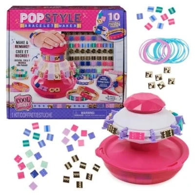Immagine di Cool Maker, Macchina Crea Braccialetti, con 170 Perline alla Moda e 20 Elastici, Fino a 10 Braccialetti. Giochi per Bambine Bambini, 7+ Anni.
