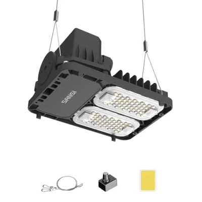 Immagine di SANSI Lampada per Piante LED 50W, da Coltivazione a Spettro Completo 3000K 5000K 660nm 760nm, Luce Dimmerabile IP54 Impermeabile Interno