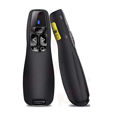 Immagine di r2digital® PENNA PUNTATORE LASER WIRELESS PRESENTAZIONI PC TELECOMANDO USB 2.4GHz compatibile per PPT/Keynote/Prezi/OpenOffice/Windows/Mac OS/Linux