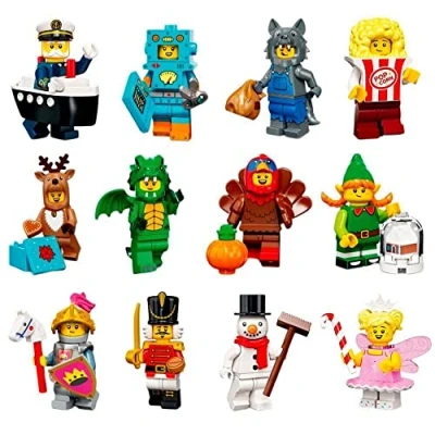 Immagine di FCP LEGO 71034 Serie 23 Minifigure Settembre 2022 Set completo di 12 Collezione Completa, Verde, Giallo