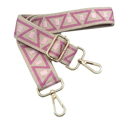 Immagine di Tracolla Colorate per Borse Donna Cinghia della Borsa Larga Rosa, Regolabile con Gold Moschettone, Durevole Crossbody Borsa, Borsetta, DIY Spalla Accessori Ragazze, 1104