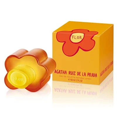 Immagine di Agatha Ruiz de la Prada Perfumes, Perfume Flor, Eau Toilette per Donne, Aroma Floreale Fresco e Fruttato con Limone, Bergamotto Rosa 50 ml