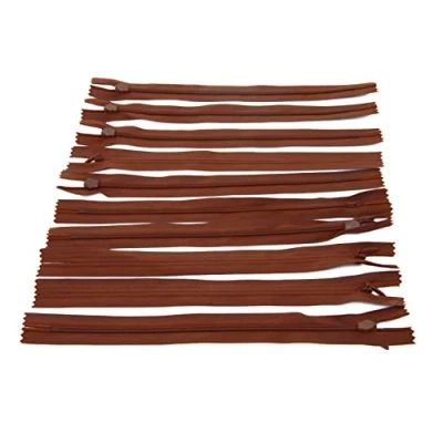 Immagine di LEDUC Trimz Zip Invisibile RVNAVN3, Nylon, Marrone, 22 cm