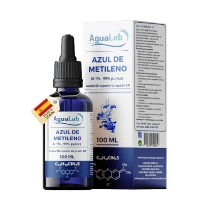 Immagine di Agualab Blu Metilene, Soluzione all&#039;1%, 100 ml, 95% Purezza