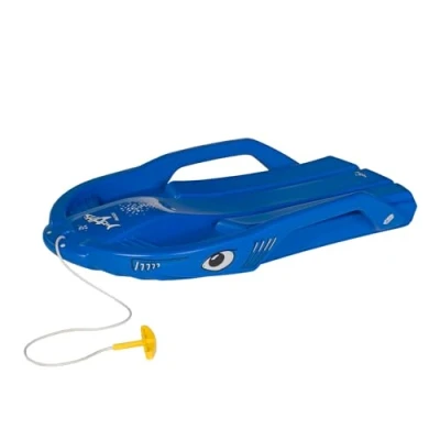 Immagine di Rolly Toys 200702 rollySnow Shark slitta per bambini (dai 3 anni in su, sedile ergonomico, Carving Bob, con corda di trazione)....