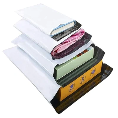 Immagine di HVDHYY Busta in plastica spedizione imballaggio pacchetto abbigliamento borsa mista set di 100 pezzi C5 A4 B4 A3 bianco sacchetto confezioni polistirene