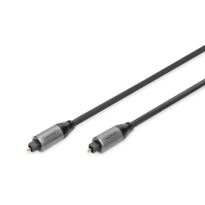 Immagine di DIGITUS Cavo Audio Ottico da Toslink a SPDIF Fibra Ottica 2m Nero per impianti Stereo, Home Cinema, soundbar, Computer, PS4, Xbox