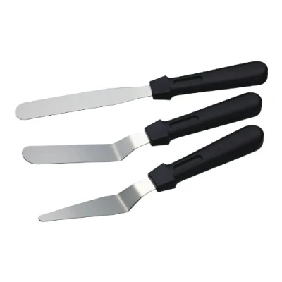 Immagine di KitchenCraft Sweetly Does It Set di 3 Spatole per Dolci con Lama Piatta e Angolata in Acciaio Inox