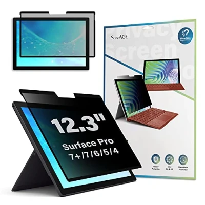 Immagine di SenseAGE Magnetic Privacy Screen Protector per Microsoft Surface 12,3 pollici, Easy On/Off anti luce blu, compatibile Pro 7/6/5/4, pollici