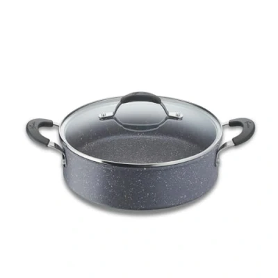 Immagine di Lagostina Tempra Mineral Tegame con Coperchio, Acciaio e Alluminio Rivestimento Mineralia+ Ø 26 cm, Manici in Silicone, Effetto Pietra, Adatta a Tutte le Fonti di Calore