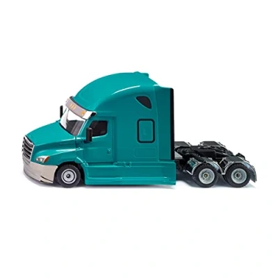 Immagine di SIKU 2717, Freightliner Cascadia, Camion Giocattolo, 1:50, Plastica e Metallo, Blu, Cofano Apribile, Gancio di Traino per Attaccare Rimorchi SUPER in Scala 1:50
