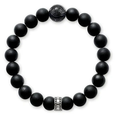 Immagine di Thomas SABO Bracciale silvercoloured/black, Taglia: 21, Silver coloured/black
