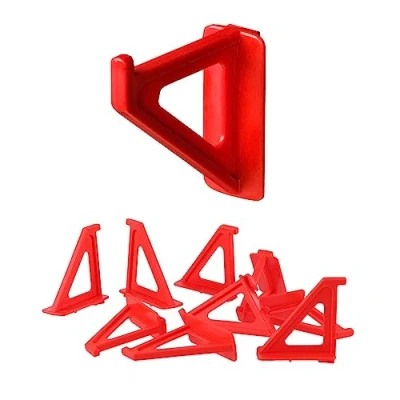 Immagine di 40 pezzi di grandi dimensioni portautensili ganci (lunghezza x larghezza altezza) 6,2 0,6 5,5 cm, colore rosso