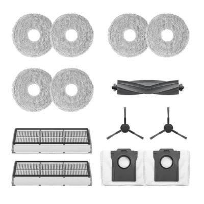 Immagine di Dreame Kit Accessori per robot L10s Pro Ultra, Include 1x Spazzola principale, 2x Spazzole laterali, Filtri antipolvere, Sacchetti la raccolta polvere, 6x Panni mop (3 Paia)