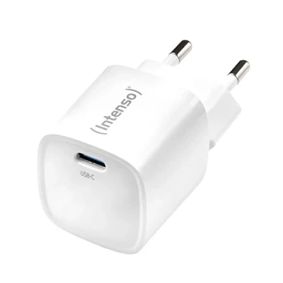 Immagine di Intenso Power Adapter W30C² white Caricatore USB Ambiente interno Corrente di uscita max. 3 A C® Num. uscite: 1 x GaN, Delivery (USB PD)