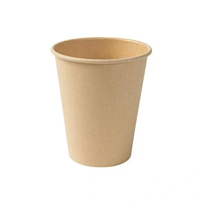 Immagine di BIOZOYG 50x bicchierini caffè 250 ml / 10 oz, Ø 90 mm marrone bicchieri carta senza plastica e con materiali sostenibili caffe