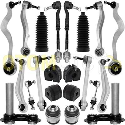Immagine di Kit bracci di sospensione anteriore/posteriore compatibile per BMW 5 E60 E61 composto da 24 ricambi auto