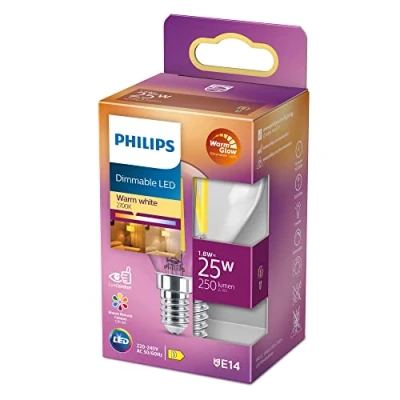 Immagine di Philips Lighting 871951432417600 LED (monocolore) ERP D (A G) E14 Forma di goccia 2.5 W = 25 Bianco caldo (Ø x L) 45 mm 80 1 pz.