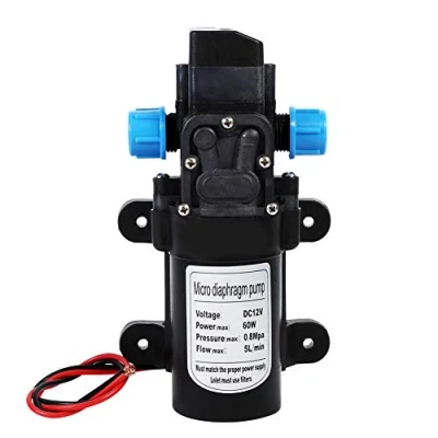 Immagine di VOBOR Pompa Acqua 12V, 5L/min 116Psi Autoadescante, DC 12V Aspira per Camper Giardino Roulotte Barche