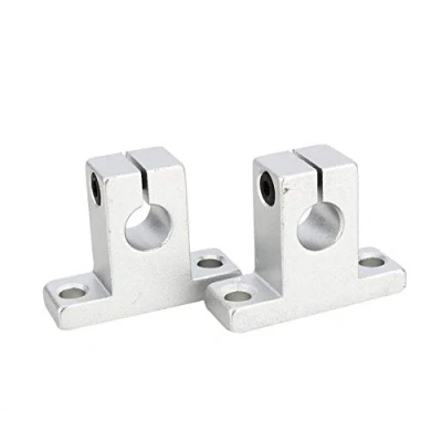 Immagine di SK10 supporto per albero di guida lineare da 10 mm, asse ottico verticale in lega alluminio