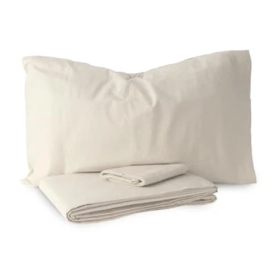 Immagine di Morbidissimi Set Sacco Copripiumino + federa in Flanella 100% cotone felpato Tinta Unita per letto Singolo PANNA