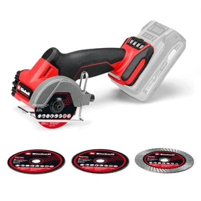 Immagine di Einhell Professional Smerigliatrice TP CO 18/76 Power X Change (18 V, brushless, disco Ø 76 mm, profondità di taglio 16 impostazione taglio, incl. 4 dischi, batteria esclusa)