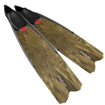 Immagine di SEAC Motus, Pinne Lunghe per Immersioni, apnea e Pesca Subacquea ricreativa da Gara, Marrone, 41/42