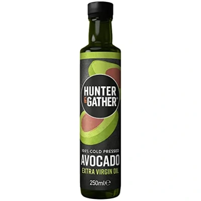 Immagine di Hunter &amp; Gather Olio Extravergine Di Avocado 250ml Pressato A Freddo, Non Raffinato E Imbottigliato 100% Naturale Versatile Per Piovigginare Friggere
