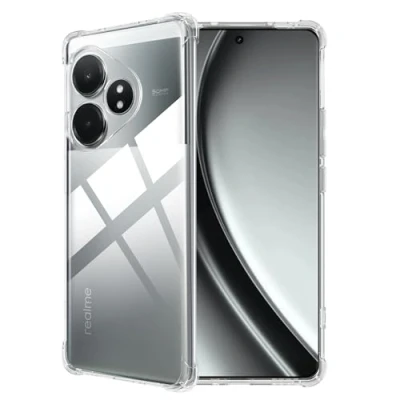 Immagine di FDHYFGDY Custodia per Realme GT 6/Realme 6T Cover, Telefono in Silicone Antiurto Trasparente, paraurti TPU Trasparente Sottile e Morbida