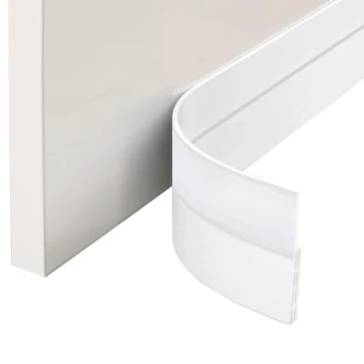 Immagine di EXTSUD Guarnizione Sottoporta in Gomma Adesivo Pellicola Insonorizzata Antispiffero Antivento Striscia di Sigillatura Paraspifferi Porta Antipolvere (100cm x 5cm)