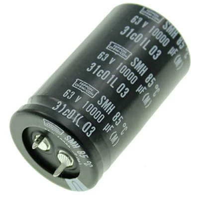 Immagine di Condensatore radiale Elko 10000µF 63V elettrolitico Snap In fino a 85C 10000uF Electrolytic Capacitor from United Chemi Con